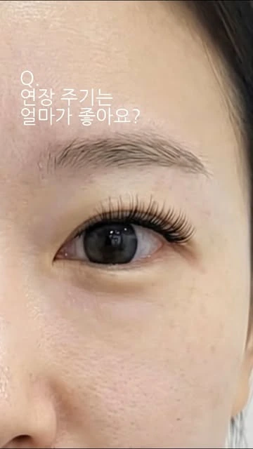 介绍睫毛嫁接周期的 EYEBLOSSOM Reels 封面图片